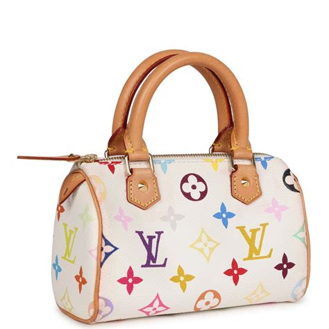 Vintage Louis Vuitton X Takashi Murakami Mini HL Speedy White 